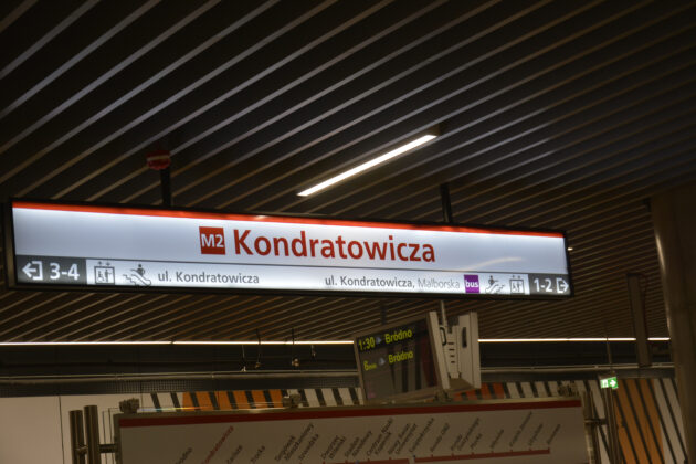 Peron stacji Kondratowicza. Fot. Janusz Dziano