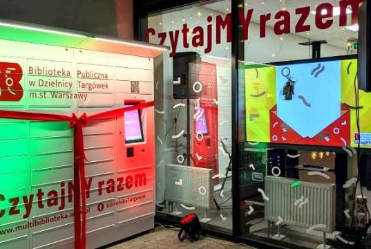 Książkomat - na osiedlu Wilno. Fot. UD Targówek