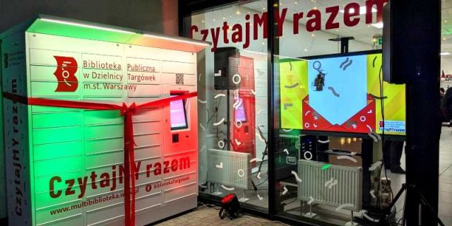 Książkomat - na osiedlu Wilno. Fot. UD Targówek